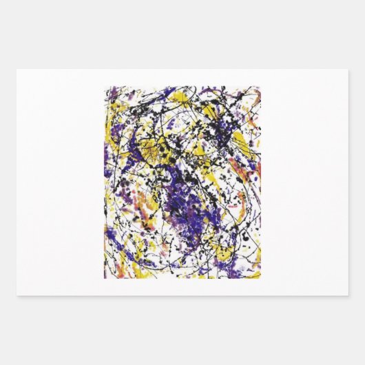 RothkoまたはPollock v12不明 ラッピングペーパーシート (正面)