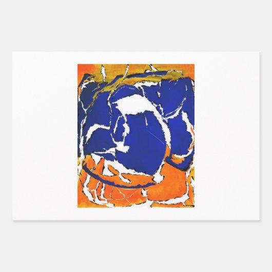 RothkoまたはPollock v4不明 ラッピングペーパーシート (正面)