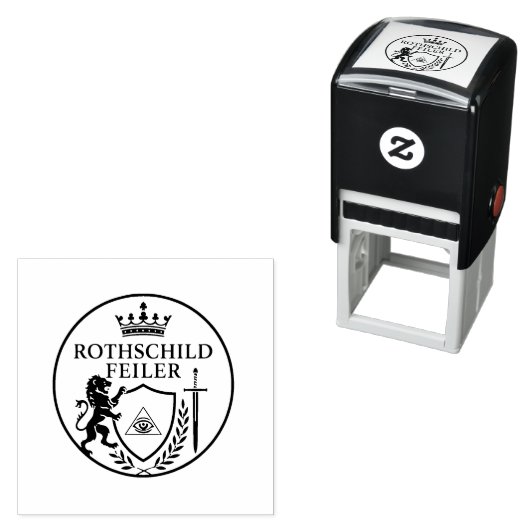 Rothschild-Feiler-Illuminati-Stempel セルフインキングスタンプ (インサイチュ)