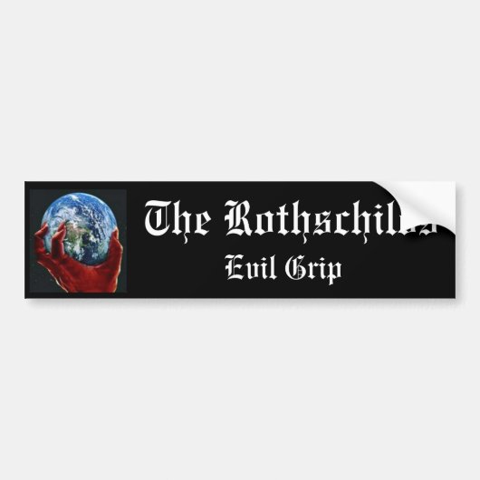 Rothschildsの悪のグリップ バンパーステッカー (正面)