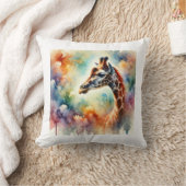 Rothschilds giraffe 150624AREF105 - Watercolor クッション (ブランケット)