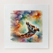 Rothschilds giraffe 150624AREF105 - Watercolor ジグソーパズル (横)