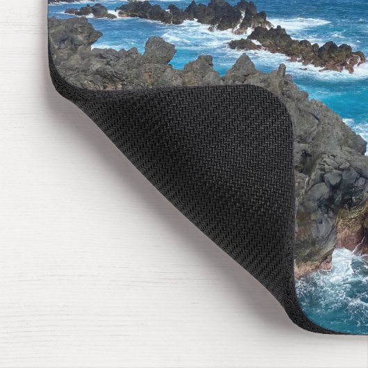 Rotsen in zee マウスパッド (コーナー)