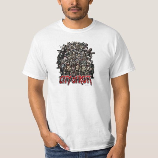 Rottの商品の都市 Tシャツ (正面)