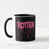 ROTTEN Drip Font Typography マグカップ (左)