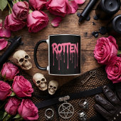 Rotten Pink Dripping Text Typography マグカップ