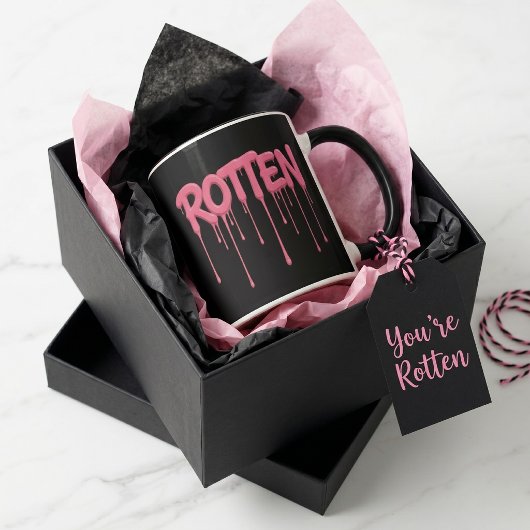 Rotten Pink Dripping Text Typography マグカップ