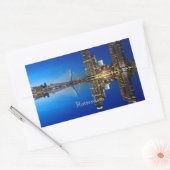 Rotterdam, Landscape Photograph 長方形シール (封筒)
