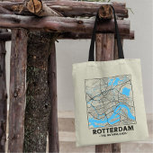 Rotterdam, The Netherlands, City Map Tote Bag トートバッグ