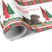 Rottieのクリスマスの包装紙 ラッピングペーパー (ロールコーナー)