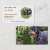 Rottieの子犬の名刺 名刺 (正面/裏面)
