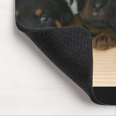 rottieの子犬 マウスパッド (コーナー)