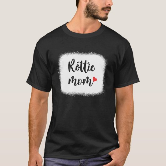 Rottie Dog Mom Womens Rottweiler Tシャツ (正面)