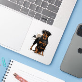 Rottie Puppy, Dog Lover Gift シール (ノートパソコンとiPhone)