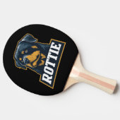 Rottie – Starkes Rottweiler Portrait 卓球ラケット (横)