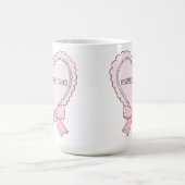 Rotting in Bed Heart Design | Pearls & Bows Cute コーヒーマグカップ (中央)