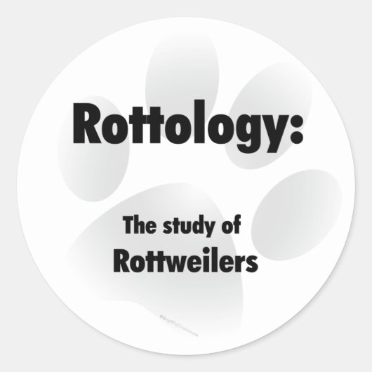 Rottology;ロットワイラーの勉強,ロットワイラー, Rott ラウンドシール (正面)