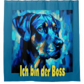 Rottweiler シャワーカーテン (正面)