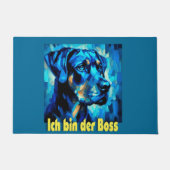 Rottweiler ドアマット (正面)