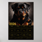 Rottweiler 2026 Calendar  ポスター (正面)