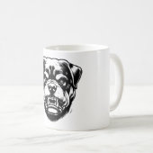 Rottweiler Angry Face コーヒーマグカップ (正面右)