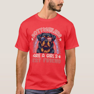ROTTWEILER ARE A GIRLS BEST FRIEND Rottweiler boy Tシャツ