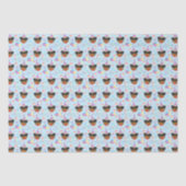 Rottweiler Birthday Tissue Paper in Blue 薄葉紙 (正面)