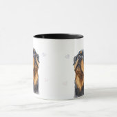 Rottweiler Breed Dog Pup Coffee Mug Cup マグカップ (中央)