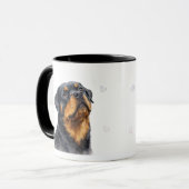 Rottweiler Breed Dog Pup Coffee Mug Cup マグカップ (正面左)
