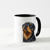 Rottweiler Breed Dog Pup Coffee Mug Cup マグカップ (正面右)