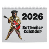 Rottweiler Calendar カレンダー (カバー)