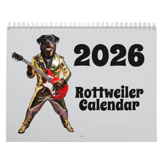 Rottweiler Calendar カレンダー (カバー)