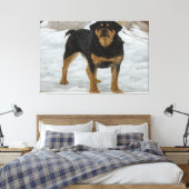 Rottweiler Canvas Print キャンバスプリント (インサイチュ (寝室))