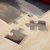 Rottweiler Christmas Fireplace Guardian ジグソーパズル (側面)