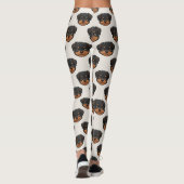 Rottweiler Cute Dog Lover Pattern レギンス (裏面)