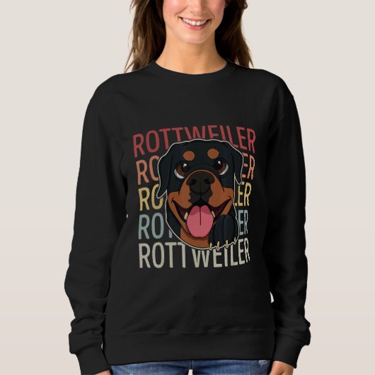 Rottweiler Dog Breeders Dog Owner Saying 19 スウェットシャツ (正面)