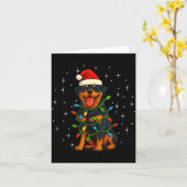 Rottweiler Dog Christmas Pj Pajama Men Women Pjs F カード (黄色い花)