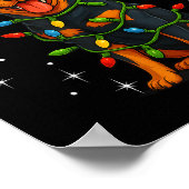 Rottweiler Dog Christmas Pj Pajama Men Women Pjs F ポスター (角)