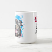 Rottweiler dog love mug  コーヒーマグカップ (中央)