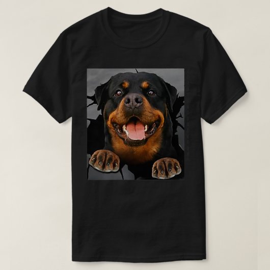 ROTTWEILER Dog Lover Pocket Design T-Shirt Tシャツ (デザイン正面)