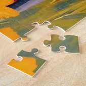 Rottweiler Dog Pet Portrait Painting Watercolor ジグソーパズル (側面)