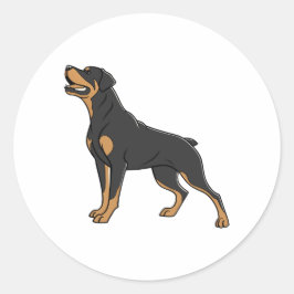 Rottweiler Dog - Rottie Pride ラウンドシール