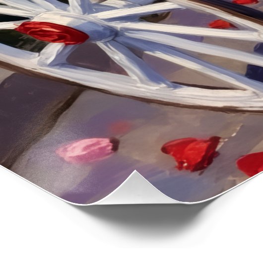 Rottweiler Dog Valentine's Day ポスター (コーナー)