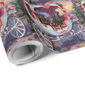 Rottweiler Dog Valentine's Day ラッピングペーパー (ロールコーナー)