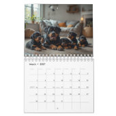 Rottweiler Dogs Wall Calendar 2026 カレンダー (3月 2027)