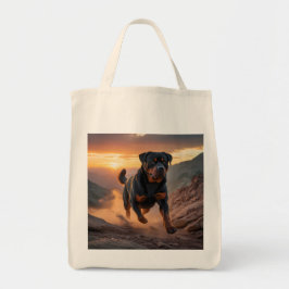 Rottweiler Elegant Grocery Tote Bag トートバッグ