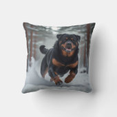 Rottweiler Elegant Throw Pillow クッション (裏面)