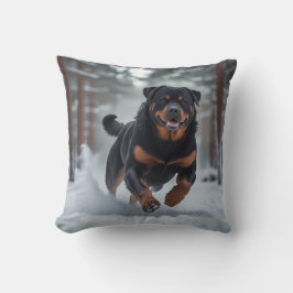 Rottweiler Elegant Throw Pillow クッション