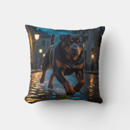 Rottweiler Elegant Throw Pillow クッション