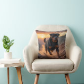 Rottweiler Elegant Throw Pillow クッション (椅子)